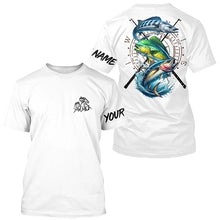 Load image into Gallery viewer, Personalized offshore Fishing jerseys, Mahi mahi, Wahoo, Tuna Long Sleeve tournament fishing shirts NQS6226