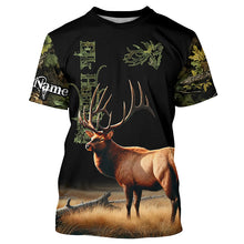 Load image into Gallery viewer, Elk Hunting Green tree Camo 3D All Over print shirts personalized hunting apparel for Elk hunters NQS535