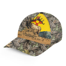 Load image into Gallery viewer, NM New Mexico Best elk Hunting camo Custom hunting hat, elk hat Unisex Hunting Baseball hat NQS2171