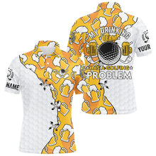 Load image into Gallery viewer, Men golf polo shirts custom My drinking team has a golfing problem, beer pattern golf team shirt NQS7997