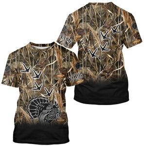 Turkey hunting camo clothing, Turkey hunt Customize Name 3D All Over Printed Shirts NQS1608