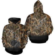 Load image into Gallery viewer, Turkey hunting camo clothing, Turkey hunt Customize Name 3D All Over Printed Shirts NQS1608