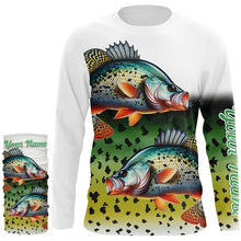 Load image into Gallery viewer, Crappie Fishing Green scales Customize Name 3D All Over Printed Shirts, Personalized Fishing Gift NQS267