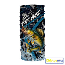 Load image into Gallery viewer, Custom Walleye Fishing Camo Long Sleeve Fishing Shirts, Personalized Walleye Fishing Team Jerseys NQS9938