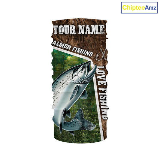 Personalized Chinook Salmon Fishing Shirts, Love Fishing Camo fish on 3D All Over Printed Shirts NQS5899