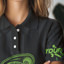 Load image into Gallery viewer, Black and Green Camo Golf polo shirts for Women custom team golf outfit ladies, personalized golf gift NQS9664