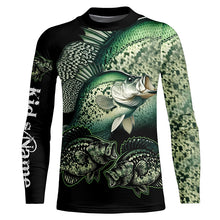 Load image into Gallery viewer, Crappie Fishing Customize Name UV protection long sleeves fishing shirts, gifts for fishing lovers NQS1789