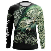 Load image into Gallery viewer, Crappie Fishing Customize Name UV protection long sleeves fishing shirts, gifts for fishing lovers NQS1789