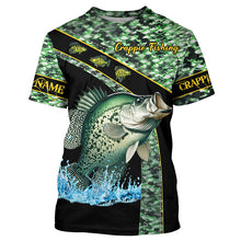 Load image into Gallery viewer, Crappie fishing scales UV protection Custom long sleeve fishing shirts, Crappie fishing jerseys NQS4889