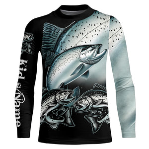 Chinook salmon (King salmon) Fishing Customize Name UV protection long sleeves fishing shirts NQS1806