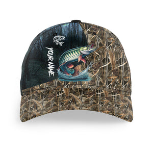 Musky hat Muskie Fishing camo Custom fishing hat Unisex Fishing Baseball Angler camo hat cap NQS1644