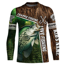 Load image into Gallery viewer, Personalized Crappie Fishing Shirts, Love Fishing Camo 3D All Over Printed Shirts NQS5715