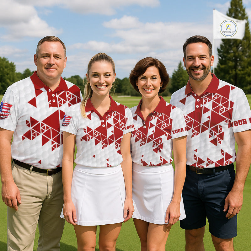 Funny Women golf polo shirts Red and white custom I was one under today, under a tree, bush, water NQS11637