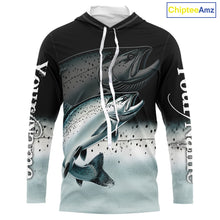 Load image into Gallery viewer, Salmon fishing scales Custom name sun protection personalized fishing gifts, Salmon fishing jerseys NQS10652
