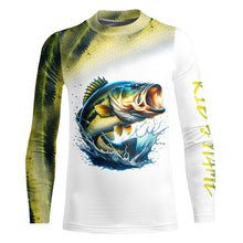 Load image into Gallery viewer, Bass Fishing Customize Name 3D All Over Printed Shirts, Fishing Gift For Father, Men, Women And Kid NQS351