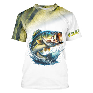 Bass Fishing Customize Name 3D All Over Printed Shirts, Fishing Gift For Father, Men, Women And Kid NQS351