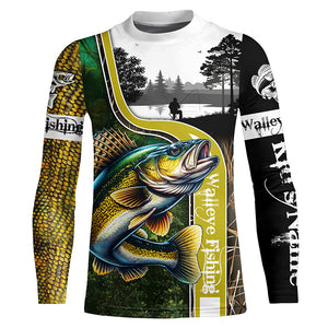 Walleye Fishing Customize name 3D All Over Printed Shirts Personalized Fishing Gift - NQS224