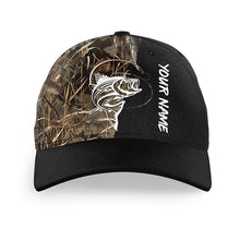 Load image into Gallery viewer, Striped Bass Fishing Tattoo camo Custom fishing hat Unisex Fishing Baseball Angler camo hat NQS2674