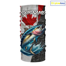 Load image into Gallery viewer, Canadian Flag Tuna Fishing Custom long sleeve performance Fishing Shirts, Tuna Fishing jerseys NQS9967