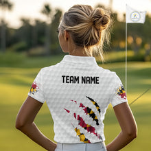 Load image into Gallery viewer, Personalized Maryland Flag Women golf polo shirts, Custom Patriotic Golf Team Shirts For ladies NQS10157