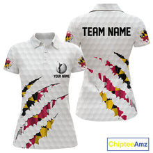 Load image into Gallery viewer, Personalized Maryland Flag Women golf polo shirts, Custom Patriotic Golf Team Shirts For ladies NQS10157