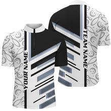 Load image into Gallery viewer, Black and White Camo Bowling shirts for Men custom Bowling Team Uniforms Jerseys NQS8763