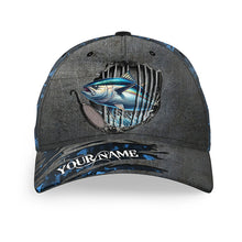 Load image into Gallery viewer, Tuna fishing sea camo Custom fishing hat Unisex Fishing Baseball Angler hat cap NQS4380