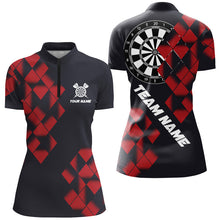 Load image into Gallery viewer, Personalized Black and Red Darts Board 3D Printed Women Dart Shirts Custom Cool Dart Jerseys For Team NQS9000