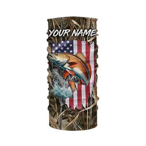 American Redfish fishing camo custom fishing shirts for men, women, kid NQS1033