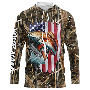 American Redfish fishing camo custom fishing shirts for men, women, kid NQS1033