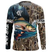 Load image into Gallery viewer, Striped Bass Fishing Customize Name 3D All Over Printed Shirts, Personalized Fishing Gift NQS308