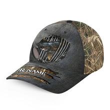 Load image into Gallery viewer, Flathead Catfish fishing camo Custom fishing hat Unisex Fishing Baseball Angler catfish hat cap NQS2009