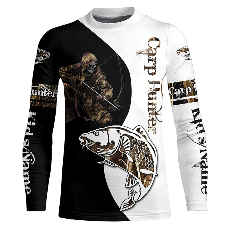 Carp Hunter Bowfishing Customize Name All Over Printed Shirts For Men, Women Personalized Fishing Gift NQS235