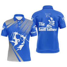 Load image into Gallery viewer, Personalized the Golf father Polo Shirts for Men Blue golf shirts, gifts for golf lovers NQS7672