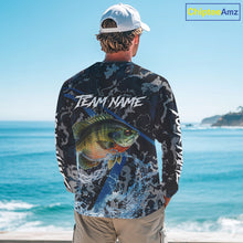 Load image into Gallery viewer, Custom Bluegill Fishing Camo Long Sleeve Fishing Shirts, Personalized Trout Fishing Team Jerseys NQS11332