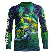 Load image into Gallery viewer, Mahi Mahi Dorado Fishing performance fishing shirt UV protection customize long sleeves NQS644