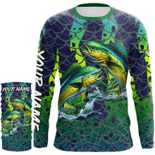 Load image into Gallery viewer, Mahi Mahi Dorado Fishing performance fishing shirt UV protection customize long sleeves NQS644