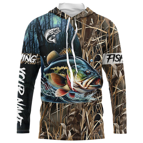 Bass Fishing Customize name All over printed shirts - personalized fishing shirts for fisherman- NQS333