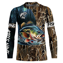 Load image into Gallery viewer, Bass Fishing Customize name All over printed shirts - personalized fishing shirts for fisherman- NQS333