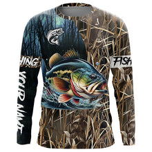 Load image into Gallery viewer, Bass Fishing Customize name All over printed shirts - personalized fishing shirts for fisherman- NQS333