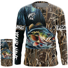 Load image into Gallery viewer, Bass Fishing Customize name All over printed shirts - personalized fishing shirts for fisherman- NQS333