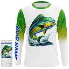 Load image into Gallery viewer, Mahi Mahi Dorado fishing Customized Name 3D All Over print shirts NQS529