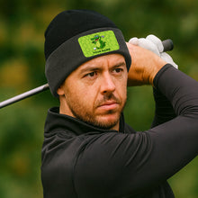 Load image into Gallery viewer, Funny Alligator Golf Knit Beanie Hat, Custom Name Rectangle Patch Golf Beanie Hat, Golf Gifts NQS10782