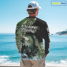 Load image into Gallery viewer, Personalized Crappie Fishing green scales compass fishing shirts Custom tournament fishing jerseys NQS11154