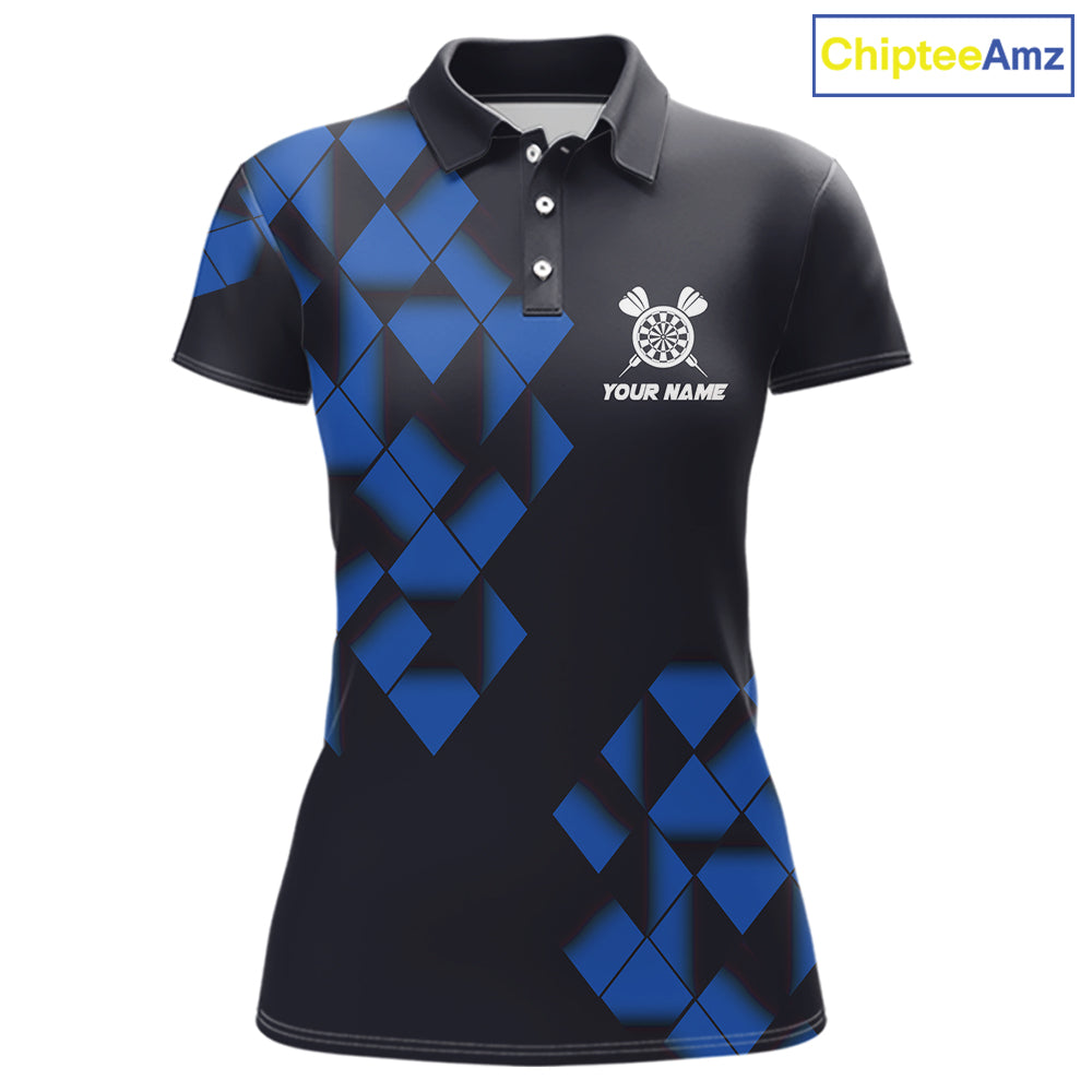 Personalized Black and Blue Darts Board 3D Printed Women Dart Shirts Custom Cool Dart Jersey For Team NQS11567