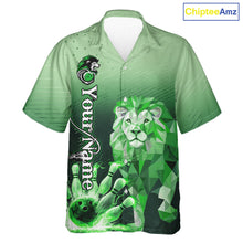 Load image into Gallery viewer, Green Lightning Lion Bowling Hawaiian Shirt Custom Lion Bowling Team jerseys NQS11568