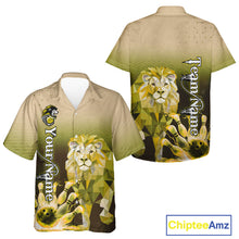 Load image into Gallery viewer, Yellow Lightning Lion Bowling Hawaiian Shirt Custom Lion Bowling Team jerseys NQS11569