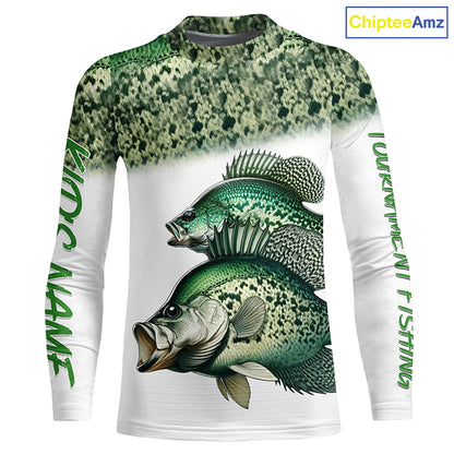 Crappie tournament fishing customize name all over print shirts personalized gift NQS178