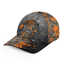 Load image into Gallery viewer, Deer hunting orange camo Custom hunting hat, deer hat Unisex Hunting Baseball hat NQS2277