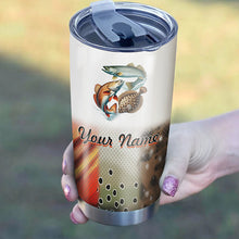 Load image into Gallery viewer, Texas Slam Fishing Scale Customize name Fishing Tumbler Cup Personalized Fishing gift for fisherman - NQS253